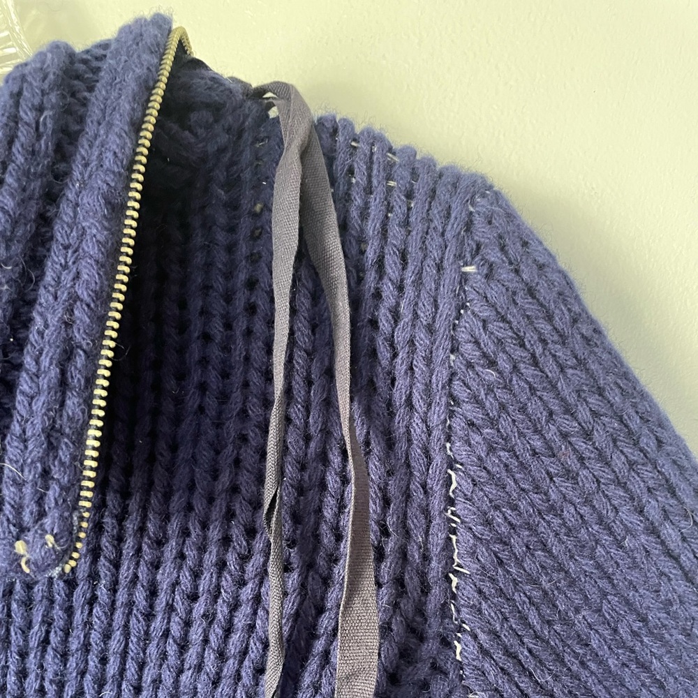 Vintage Margiela MM6 Blue Wool Turtleneck Sweater Miss Deana sz M - Picture 5 of 10